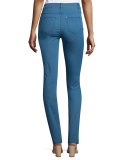 Thompson Mid-Rise Skinny Jeans, Cerulean