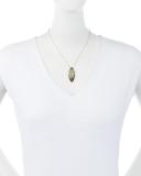 14k Mystiq Black Mother-of-Pearl Pendant Necklace