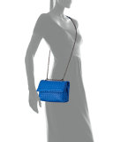 Baby Olimpia Intrecciato Shoulder Bag, Cobalt