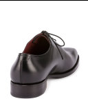 Alessandro Lace-Up Box Calf Leather Shoe, Black