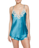 Maison Lace Camisole, Turquoise