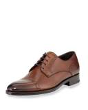 Cap-Toe Derby Shoe, Brown