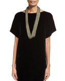 Sparkle Knit Scarf Necklace
