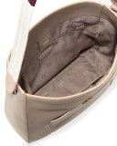 Berkeley Wrap-Strap Hobo Bag, French Gray/Multi