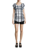 Mason Mid-Rise Shorts, Black