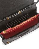 Half-Flap Mini Crossbody Bag, Black (Nero)