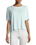 Round-Neck Short-Sleeve Box Top