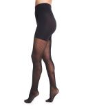 Raila Control Top Fishnet Tights, Black