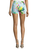 Corbin Floral-Print Stretch-Cotton Shorts 