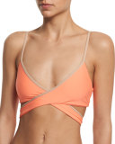 Costa Fiesta Chloe Crisscross Swim Top, Sorbet