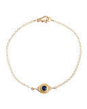 Evil Eye Bracelet with Sapphire & Diamonds