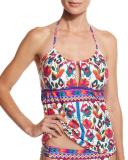 Antigua Honey Tankini Swim Top, Multi