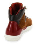 Avyd Suede Hybrid Hiker-Sneaker, Tobacco Brown