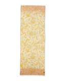 Luxor Unique Paisley Cashmere Stole, Yellow