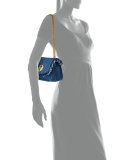 Lois Denim Flap Crossbody Bag, Denim