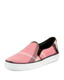 Gauden Check Skate Sneaker, Rose Pink