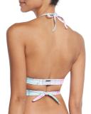 Waves Wrap-Front Swim Top