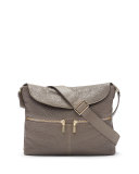 James Large Grain Lambskin Hobo Bag, Koala