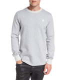 Core Side-Zip Sweatshirt, Gray Heather