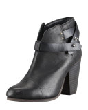 Harrow Leather Ankle Boot, Black