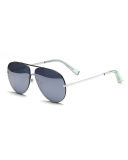 Ryder Mirrored Aviator Sunglasses