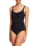 Tutti Frutti One-Piece Swimsuit, Black