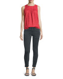 The Sweet Smock Sleeveless Top, Picnic Stitch
