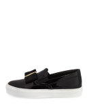 Pacau Gros Bow Slip-On Sneaker, Nero