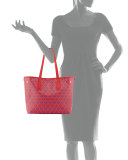 Marlborough Iphis Printed Little Tote Bag, Red