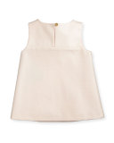 scalloped ponte top w/ jersey leggings, blush, size 12-24 months