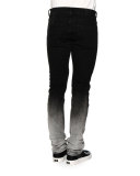 Degrade Slim-Fit Denim Jeans, Black