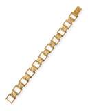 Warrior 18k Pave Link Bracelet