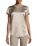 Short-Sleeve Combo T-Shirt, Taupe