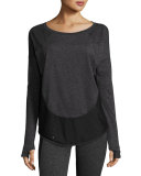 Cool Down Long-Sleeve Athletic Tee