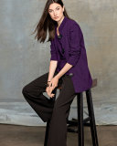 Textured Knit Tank Top, Plum, Petite