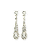 Victorian-Style Crystal Drop Earrings