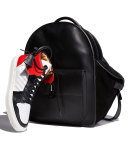 110mm Men's Leather High-Top Sneaker, Black/White/Red