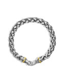 Large Wheat Chain Bracelet with Gold