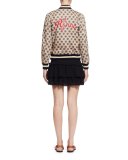 Kamelie Tiered Voile Mini Skirt, Black