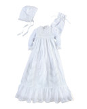 Cotton Special Occasion Set, White, Size 3-9 Months