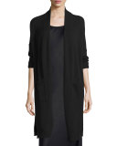 Side-Slit Cashmere-Blend Cardigan