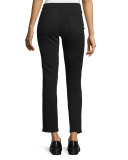 Le High Straight-Leg Cropped Jeans, Film Noir