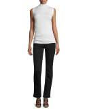 Riche Touche Slim Straight Jeans, Black Noir