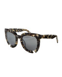 Incidental Notched Square Sunglasses