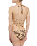 Python-Print Wrap Two-Piece Bikini Set