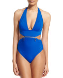 X-Type Zip-Front One-Piece Swimsuit