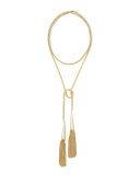 Phara Gold-Plated Double-Wrap Necklace