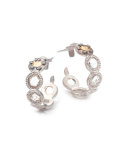 Opera Crystal & Diamond Small Hoop Earrings