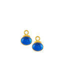 19k Gold Equestrian Intaglio Earring Pendants