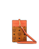 Color Visetos ID Case w/ Lanyard, Cognac